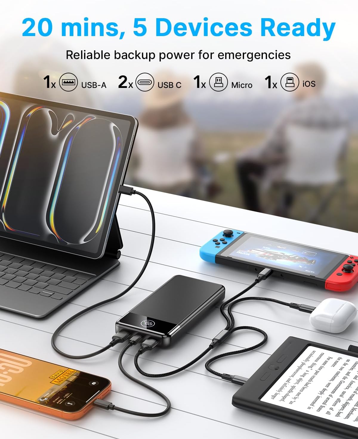 Detalle de Power Bank 26800mAh Fast Charging 22.5W
