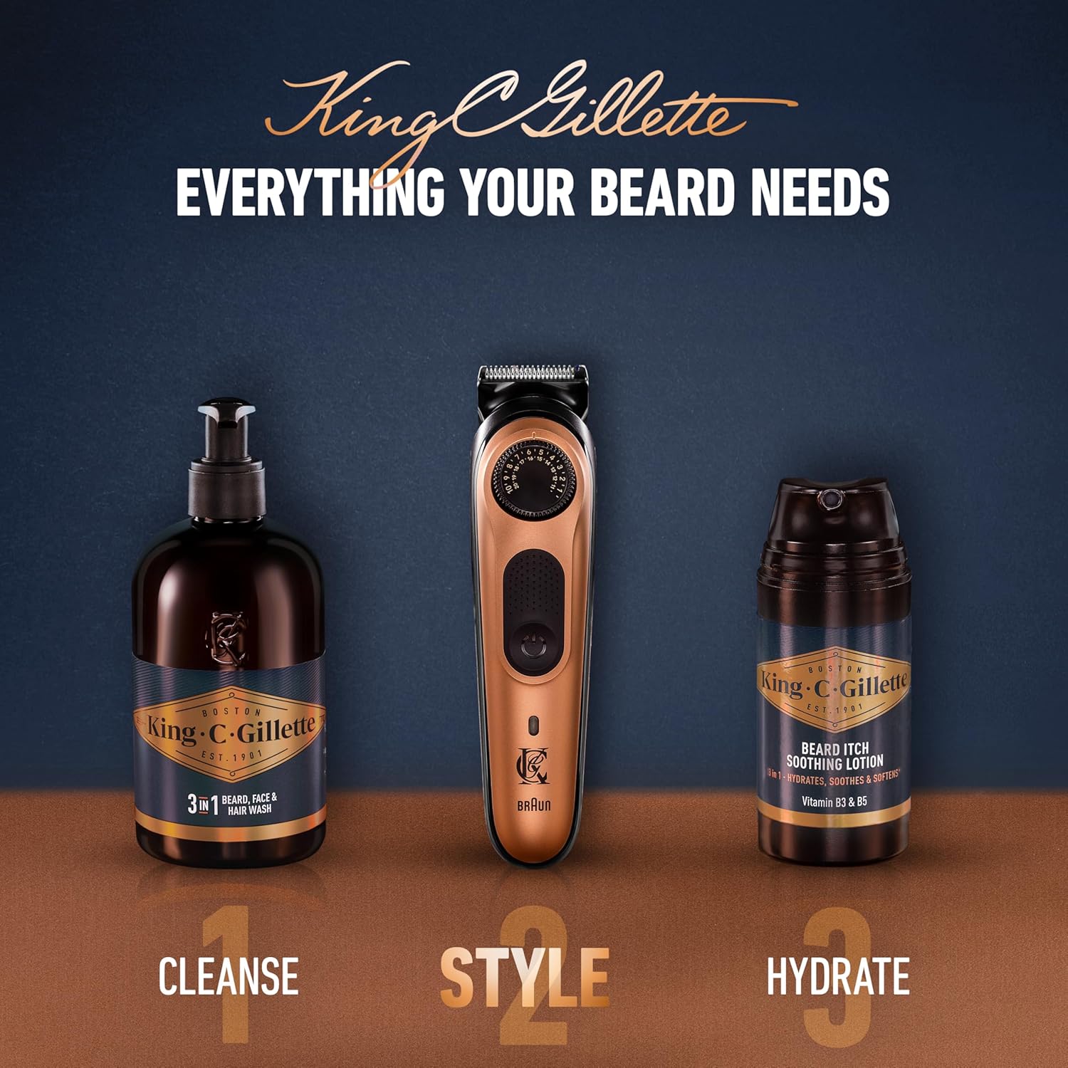 Detalle de King C Gillette Cordless Beard Trimmer PRO for Men