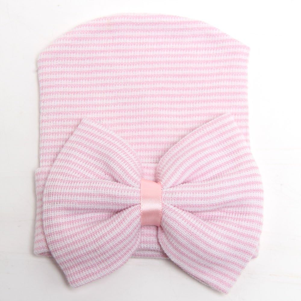 Thumbnail 4 de DRESHOW newborn hospital hat with big bow (4-pack) for 0–3 months