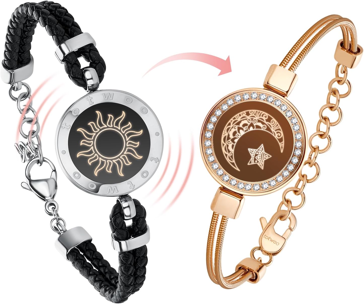 Thumbnail 6 de TOTWOO Pulseras Inteligentes Pareja 3-5 días