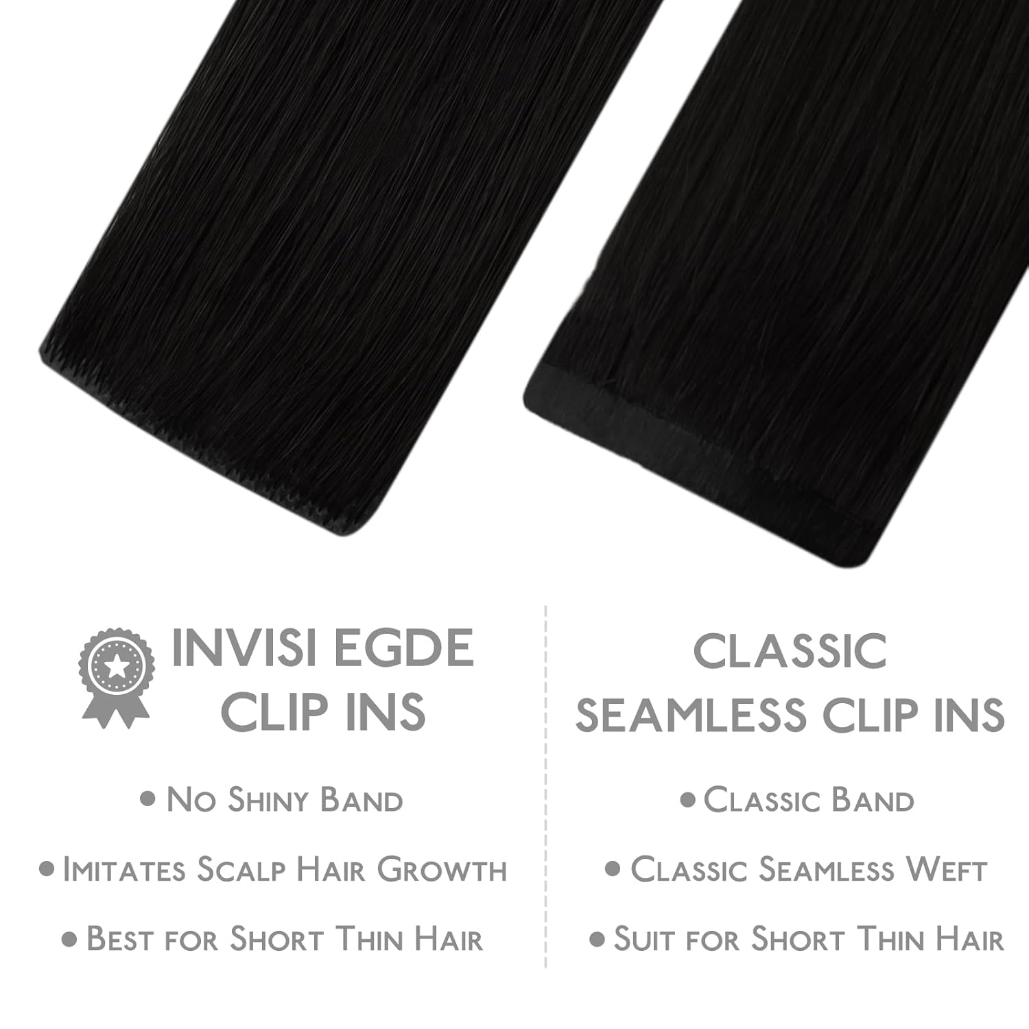 Thumbnail 2 de WENNALIFE Invisi Edge 14" 130g Clip-In Hair Extensions 💇♀