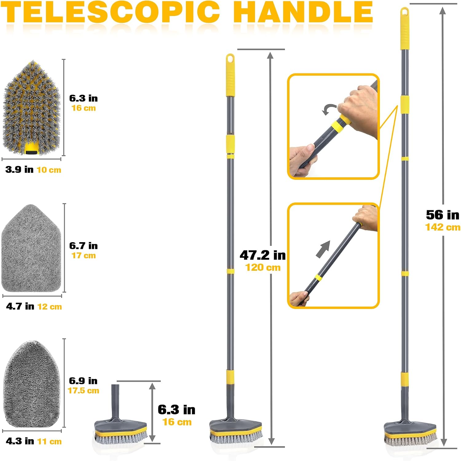 Thumbnail 5 de DALIPER Shower Scrubber 142 cm