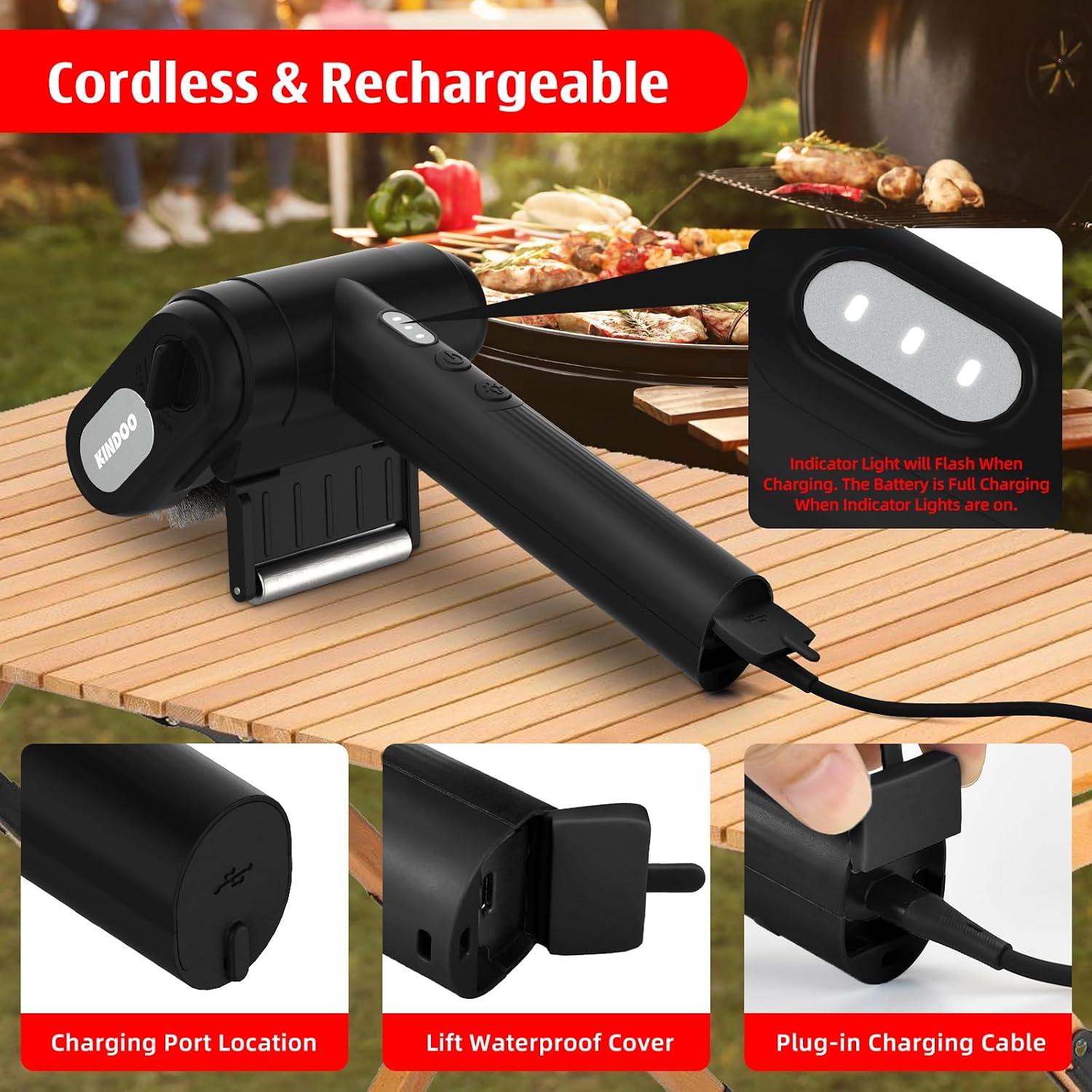 Thumbnail 5 de Electric Grill Brush LED 800 RPM