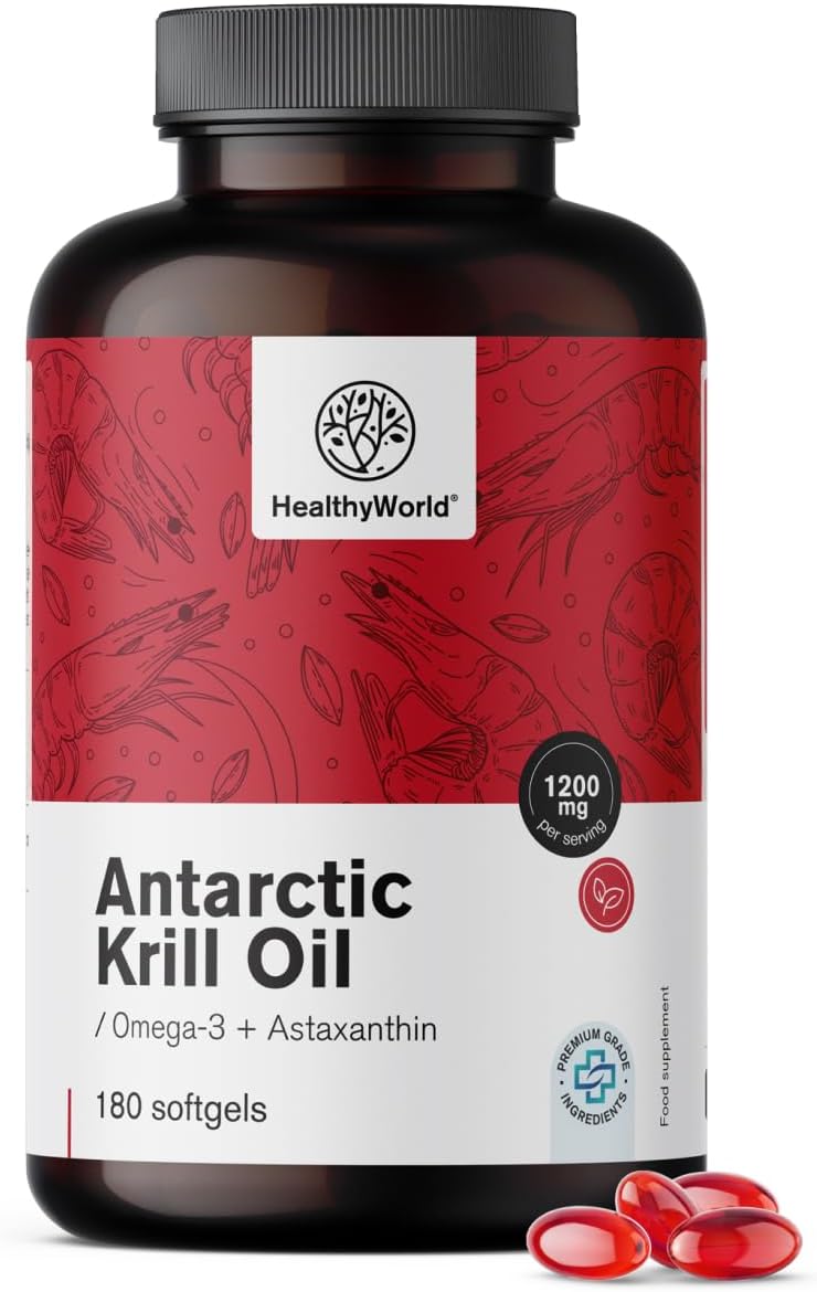 Detalle de HealthyWorld Krillöl 1200 mg Omega-3