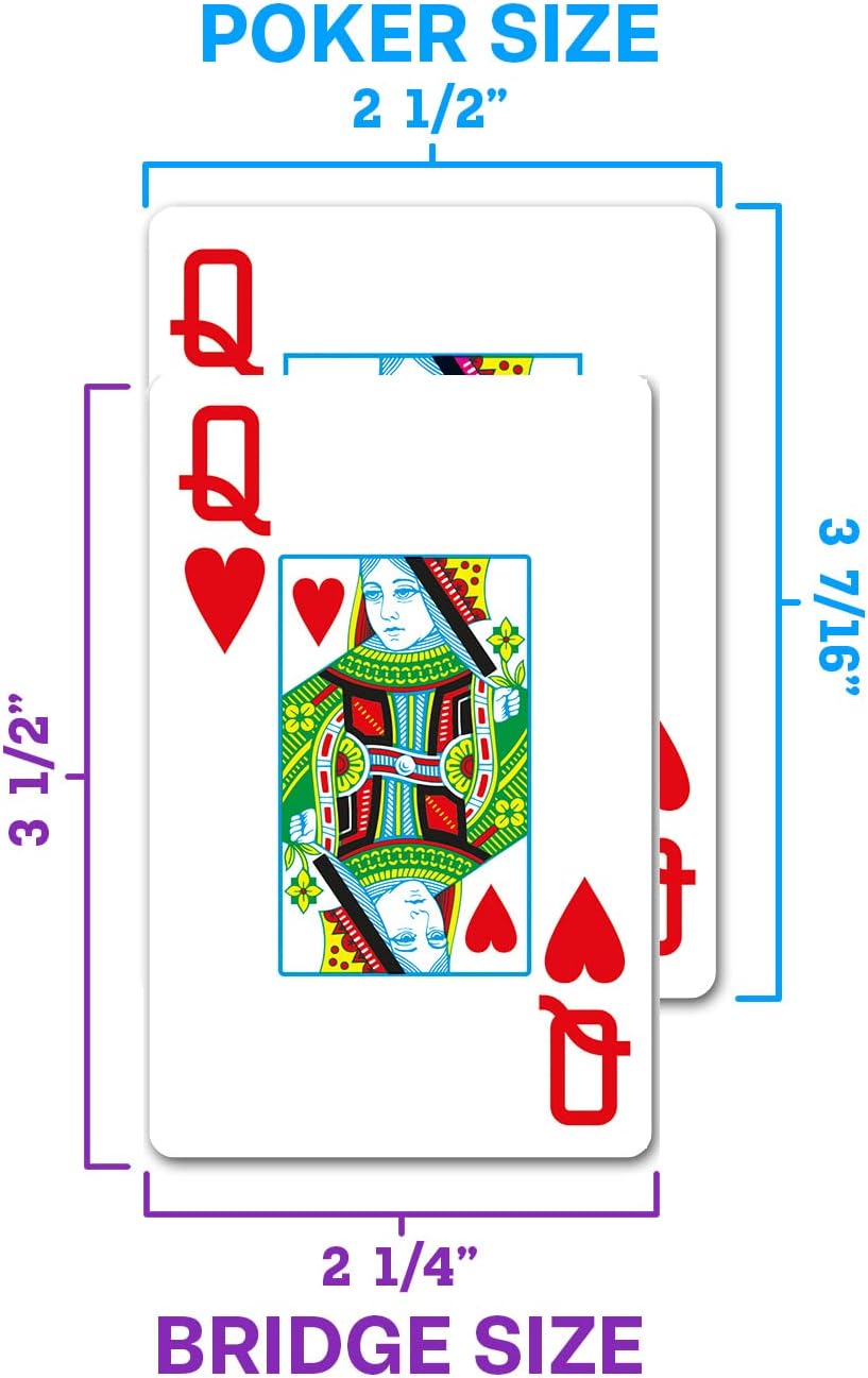 Thumbnail 4 de Copag 1546 Design – Jeu de Cartes à Jouer 100% Plastique, Taille Poker Jumbo Index (Rouge/Bleu) — 1 lot