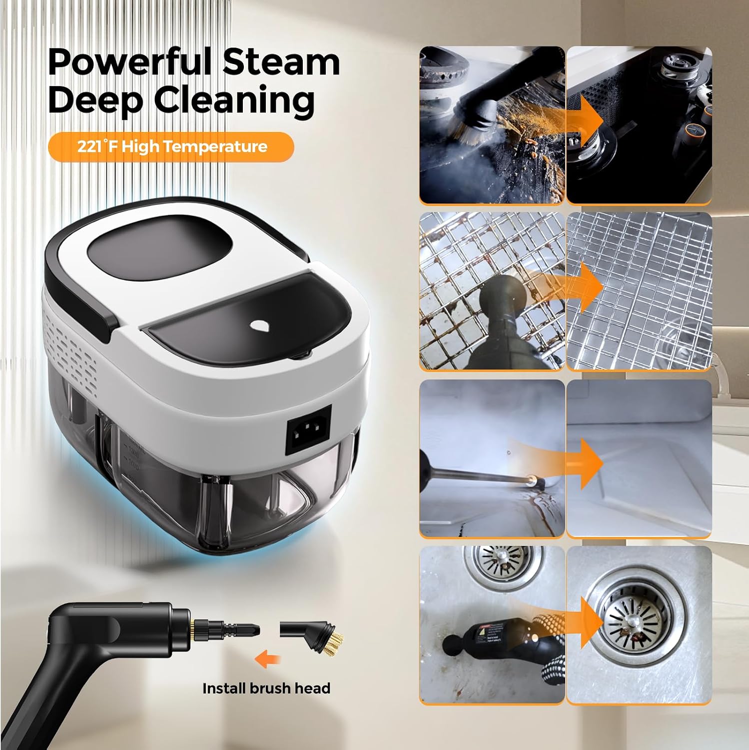Thumbnail 4 de Handheld steam cleaner 1.6L tank