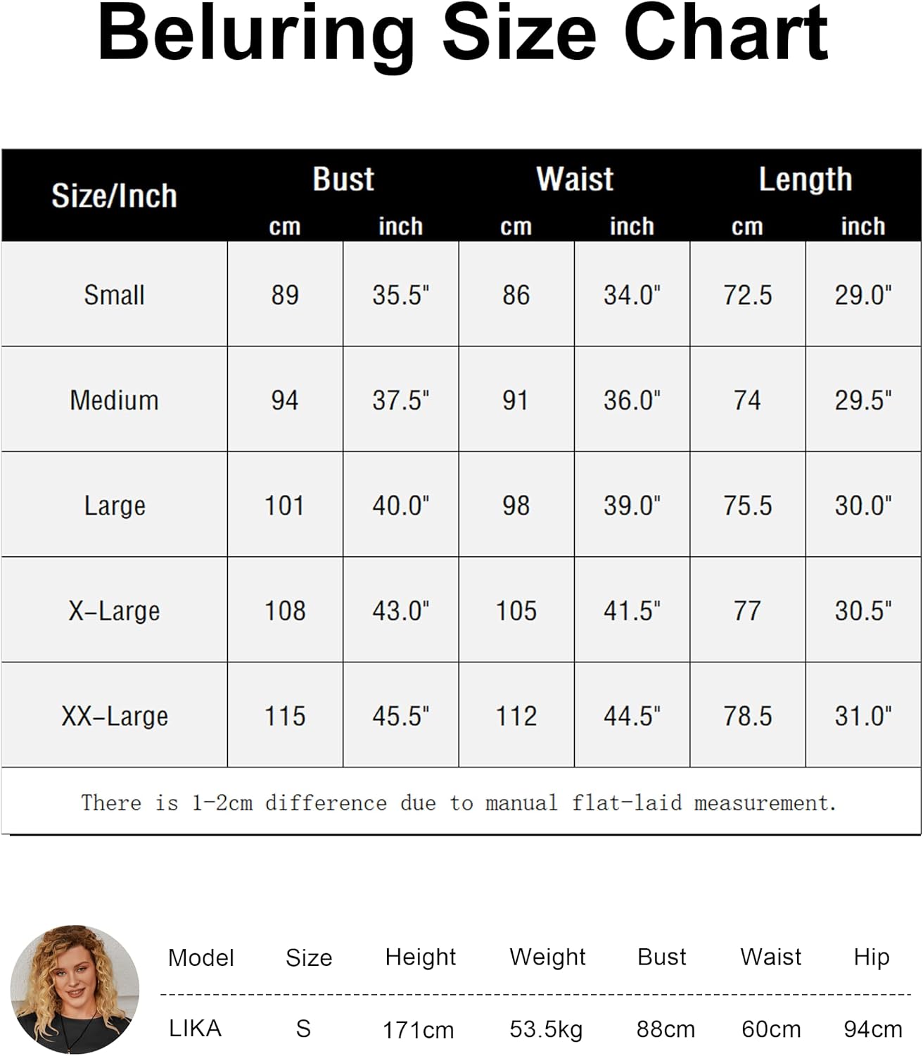 Thumbnail 3 de Beluring T‑Shirt Damen Lässig Rundhals Longshirt