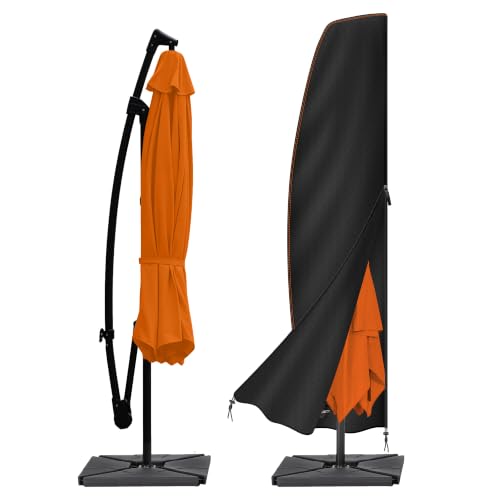 Detalle de Enzeno Parasol Cover Waterproof 205x75x32x45cm 210D Oxford Fabric
