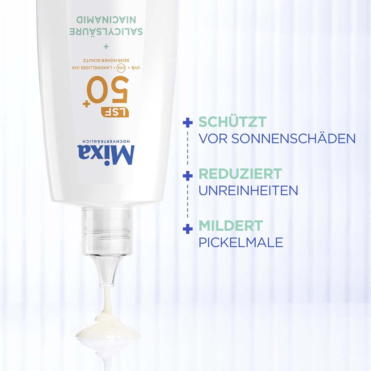 Thumbnail 3 de Mixa Tägliches UV-Fluid LSF50+ Anti-Unreinheiten (40 ml) – hoher UVA/UVB-Schutz