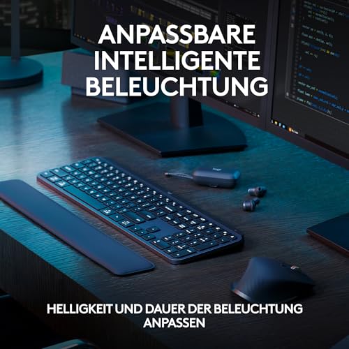 Detalle 2 de Logitech MX Keys S kabellose Tastatur – flüssiges Tippen, Multi-Device