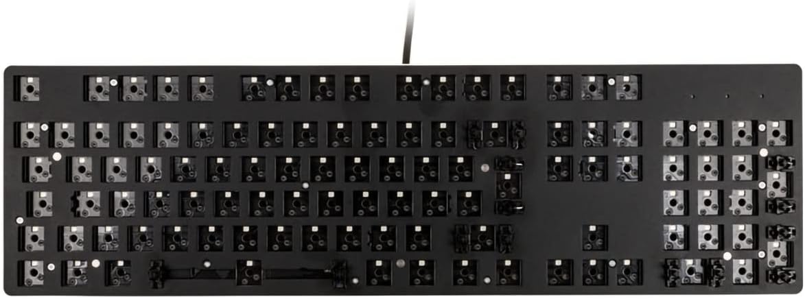Detalle de GLORIOUS GMMK Full Size Barebone – Mechanische Hot-Swap-Tastatur, ISO-Layout, Aluminiumoberplatte