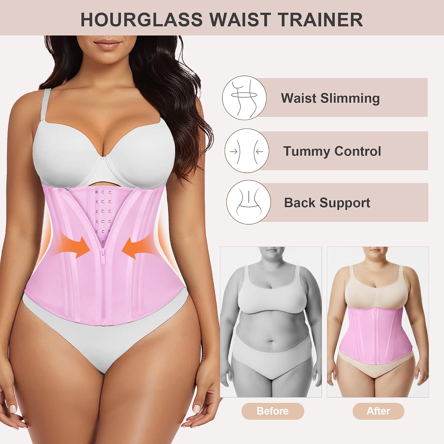 Thumbnail 6 de SHAPERX Waist Trainer Corset for Women