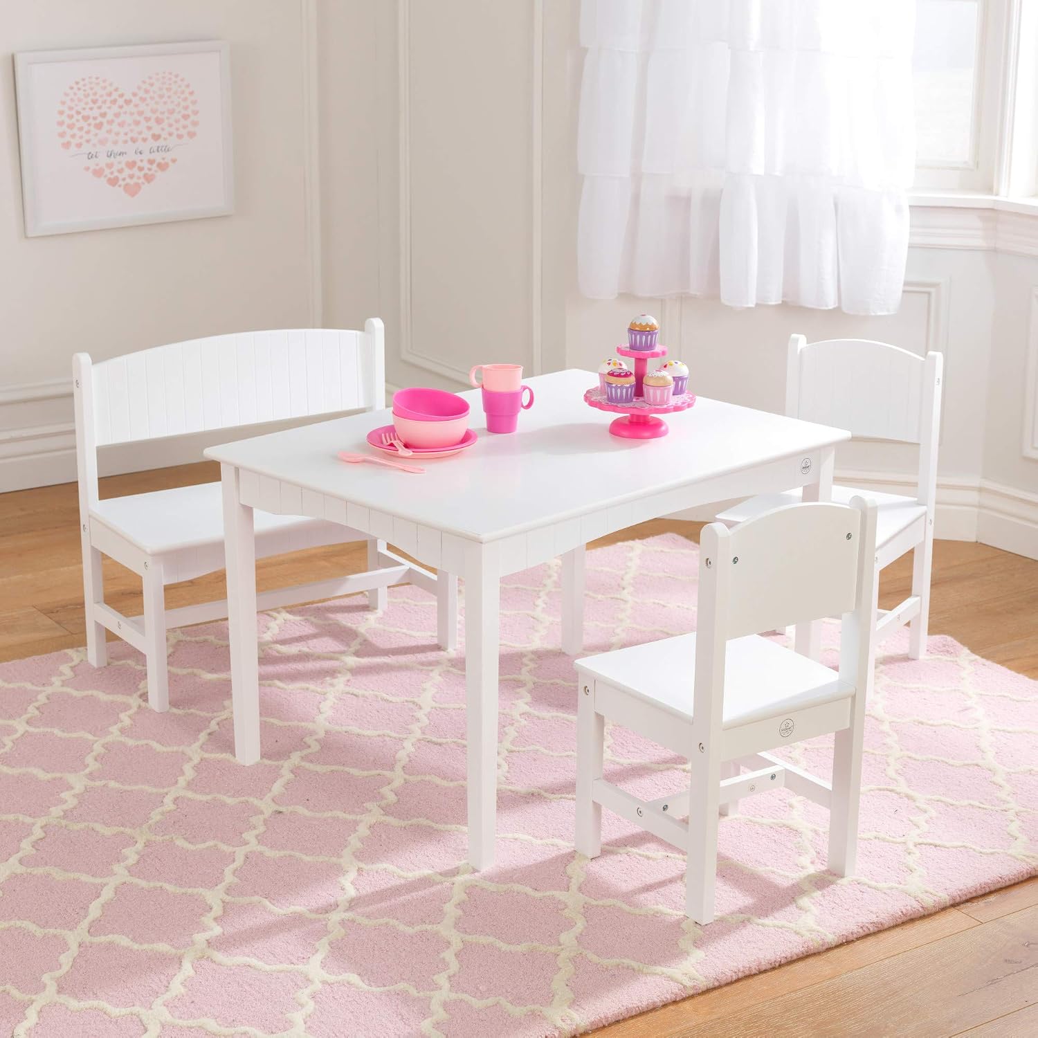 Detalle de KidKraft Children's Table Set, White