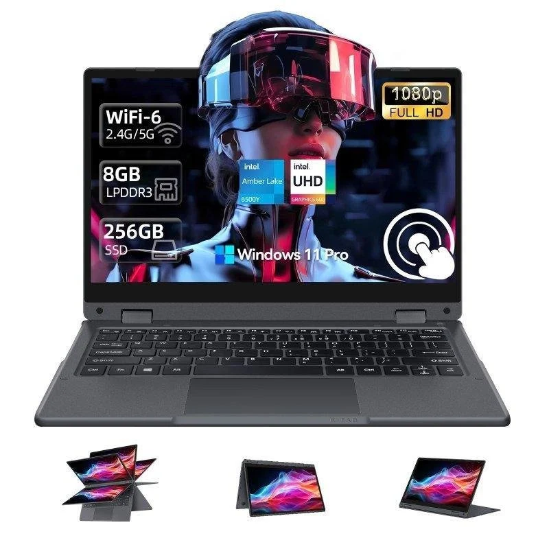 Imagen de AMDEVPRO Portátil 11,6" Intel Core 6500Y: ultraligero, 2 en 1 y con Windows 11 Pro en OfertitasTOP