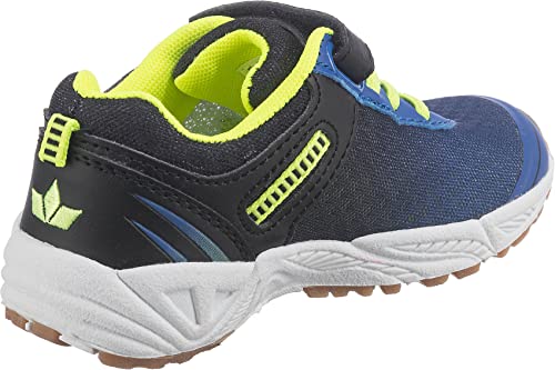 Detalle 2 de Lico Unisex BARNEY VS Hallenschuhe für Kinder – Blau/Schwarz/Lemon, Größe 39 EU