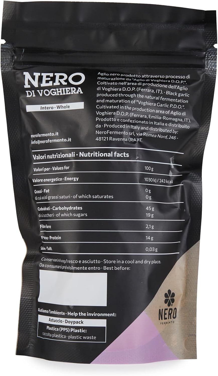 Thumbnail 1 de NERO FERMENTO NV Aglio Nero di Voghiera D.O.P. 120 g – Made in Italy