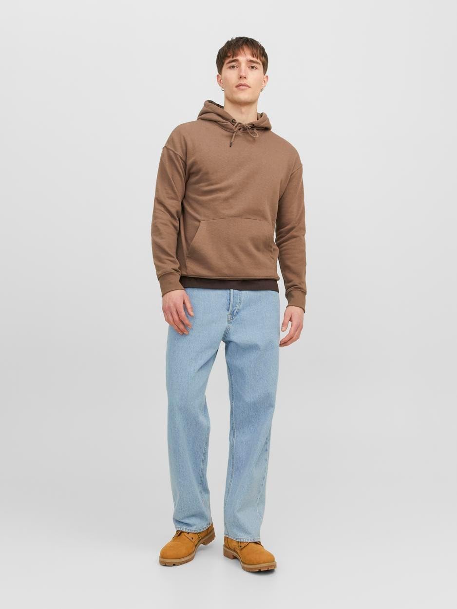 Detalle de JACK & JONES JJIALEX JJ ORIGINAL SBD 755 LN Baggy Fit Jeans – Hohe Taille, Knopfleiste