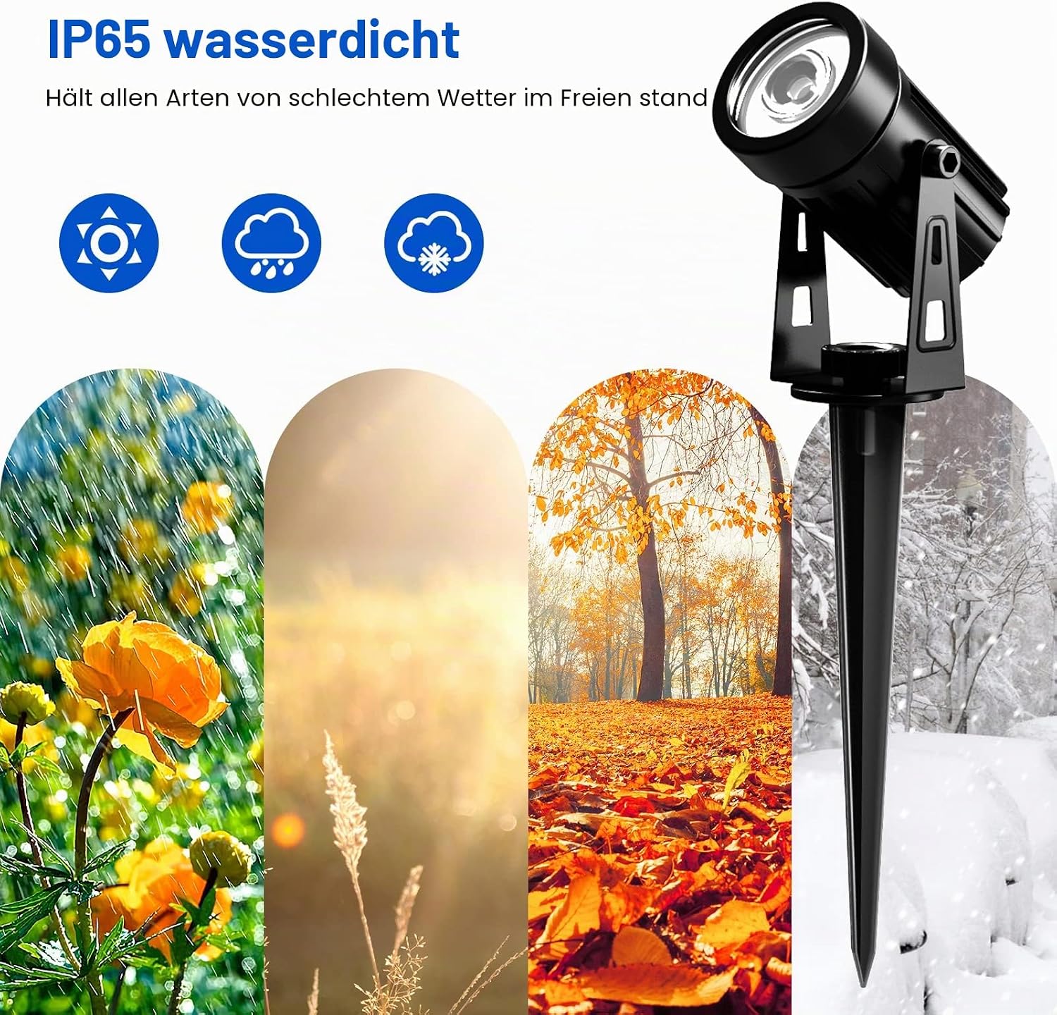 Thumbnail 4 de T-SUNUS Solarstrahler Außen Garten IP65