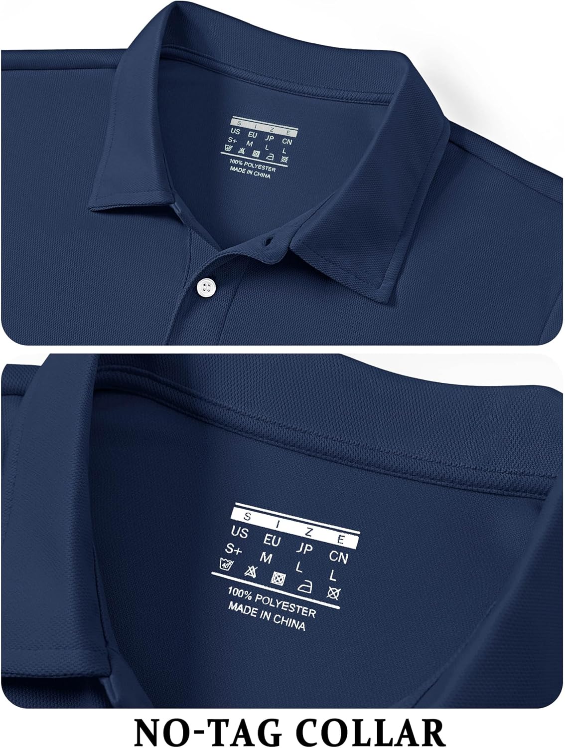 Detalle 2 de TACVASEN Mens Golf Shirt Dry Fit Polo