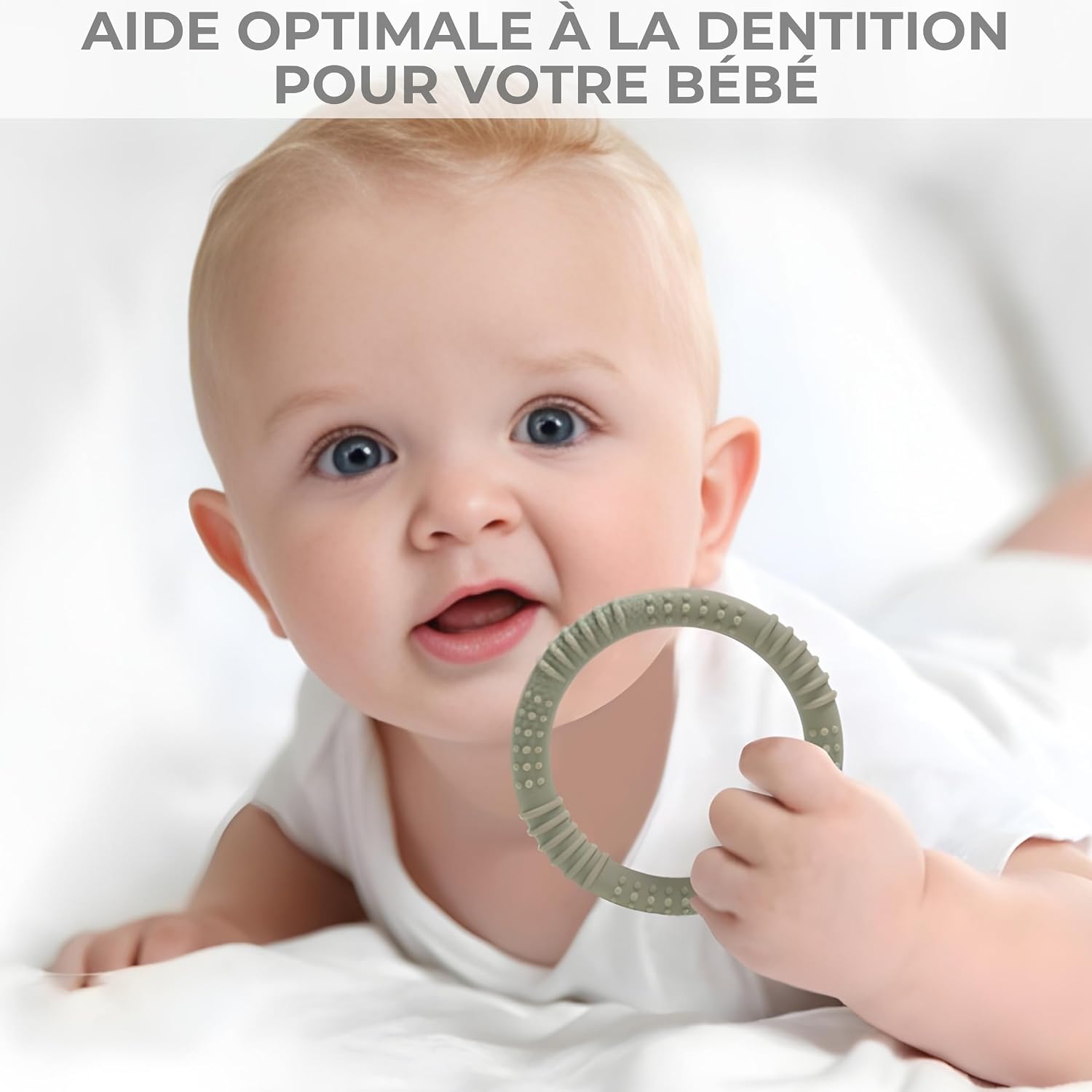 Thumbnail 4 de Anneau de dentition bébé silicone lot de 3