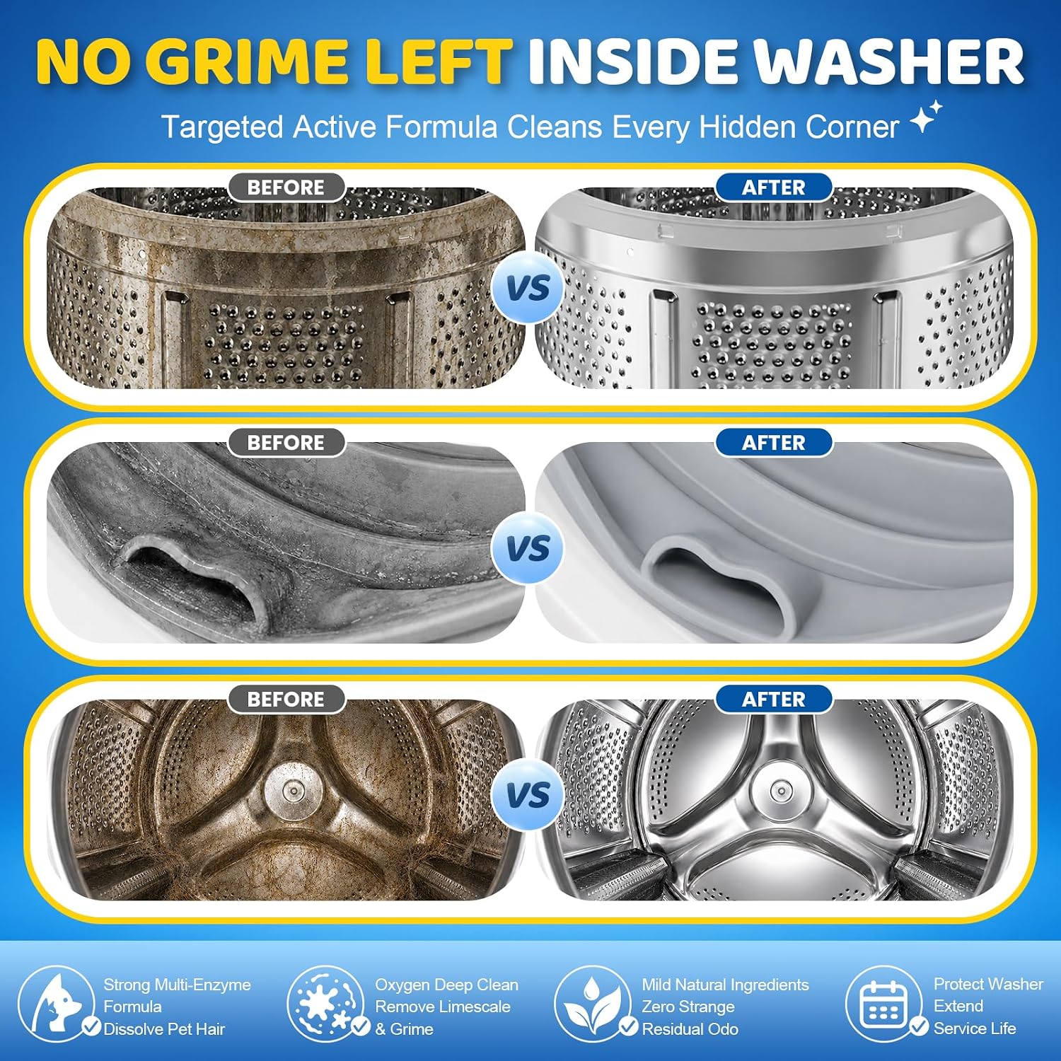 Detalle de Tezii Washing Machine Cleaner, 28-Tablet Pack