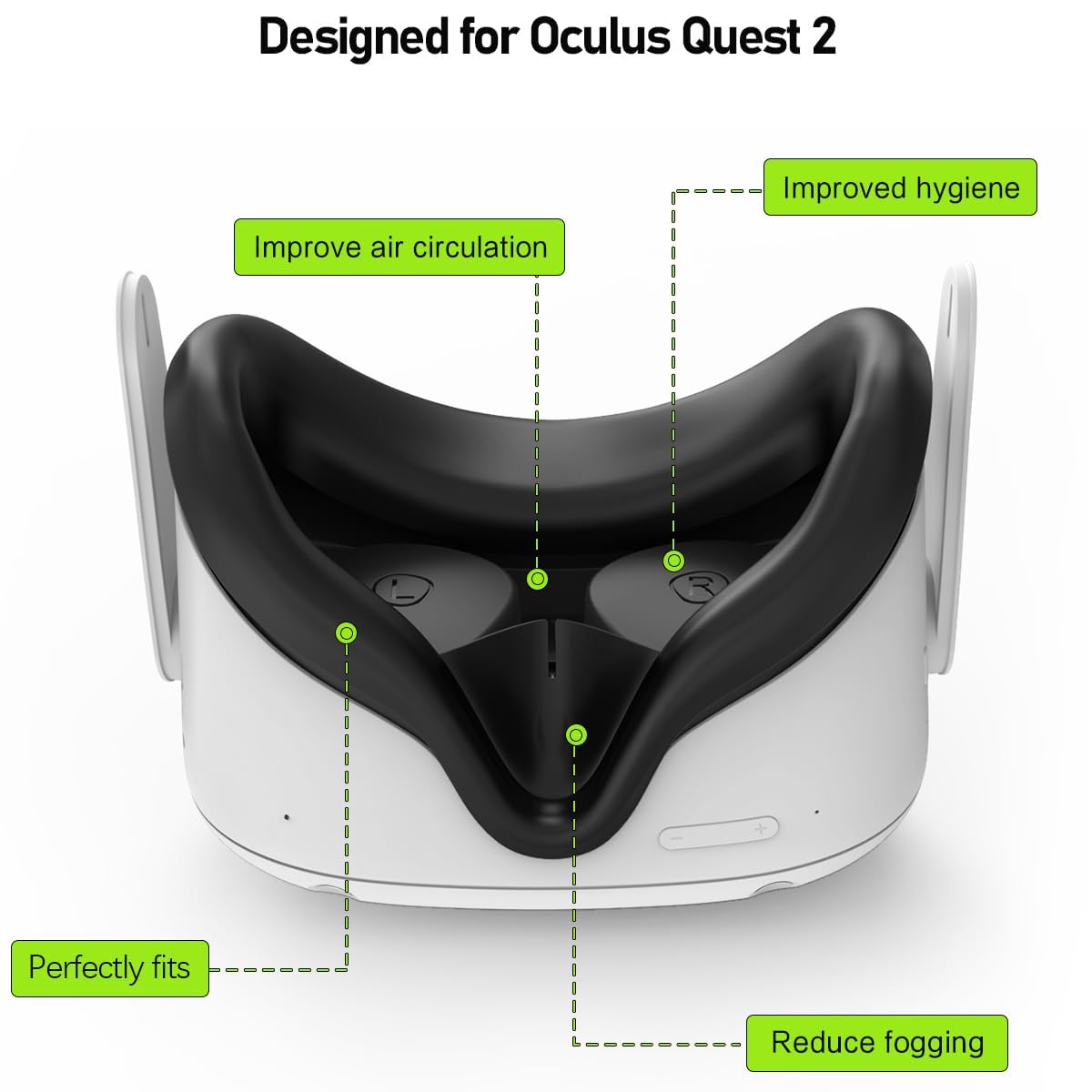 Detalle 2 de Meta Quest 2 Silicone Face Pad 1 Washable VR Covers