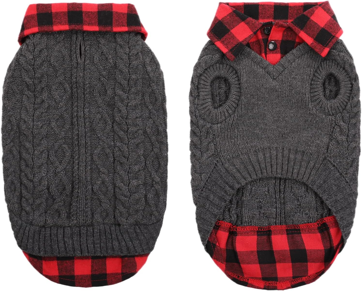 Detalle de CITÉTOILE Winter Dog Jumper Grey M