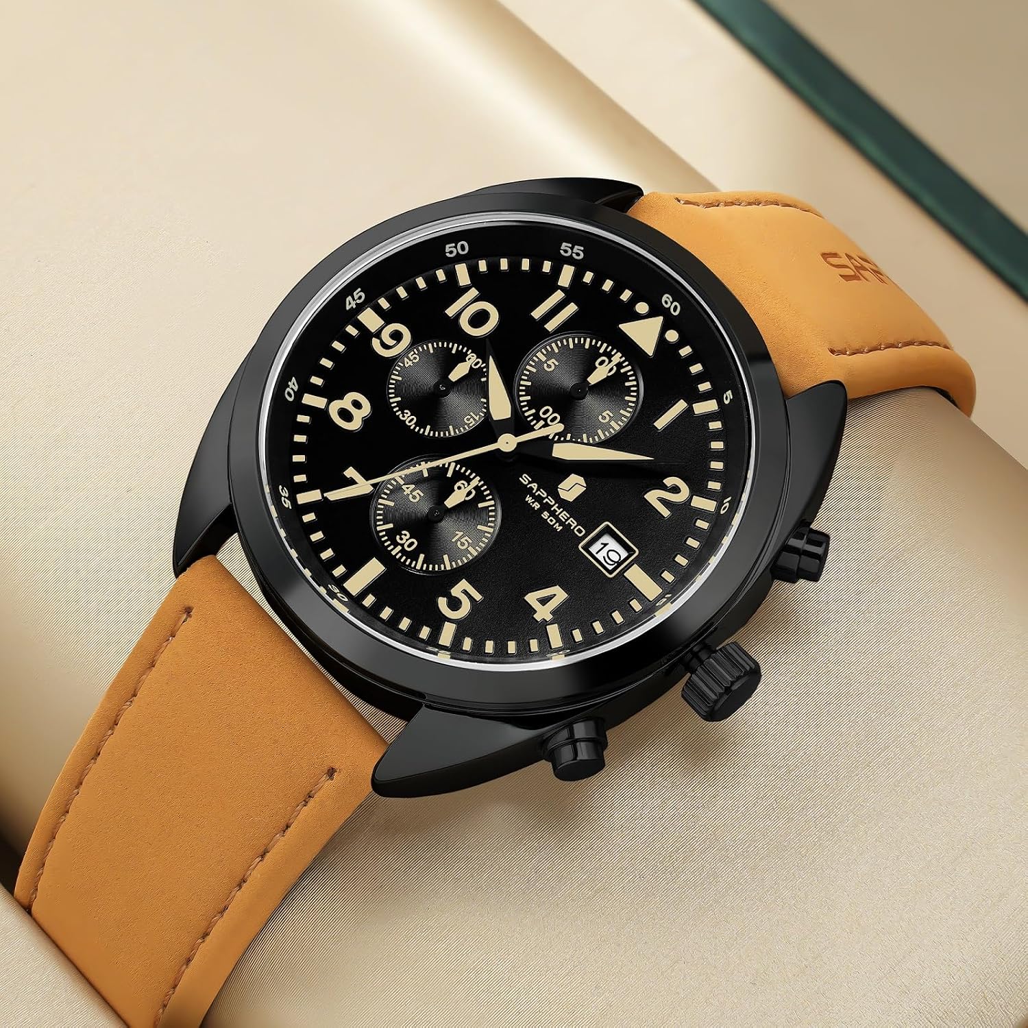 Thumbnail 5 de SAPPHERO Orologio da uomo al quarzo 24 cm