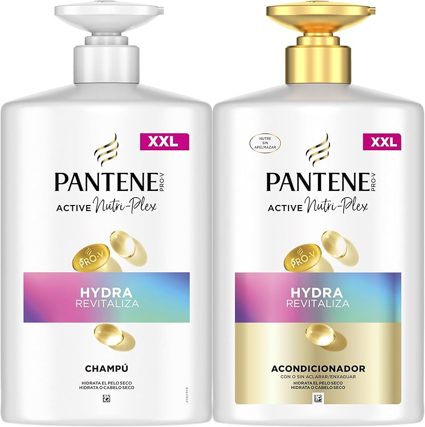 Detalle de Pantene Pro-V Hydra Revitaliza champú 1000ml pelo seco