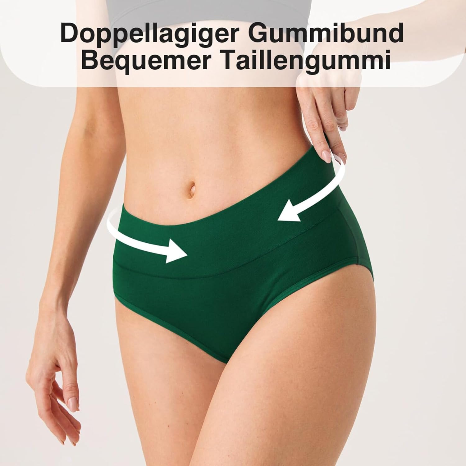 Thumbnail 3 de QINCAO Unterhosen Damen, 6er Pack Hohe Taille – Baumwolle, atmungsaktiv, elastisch