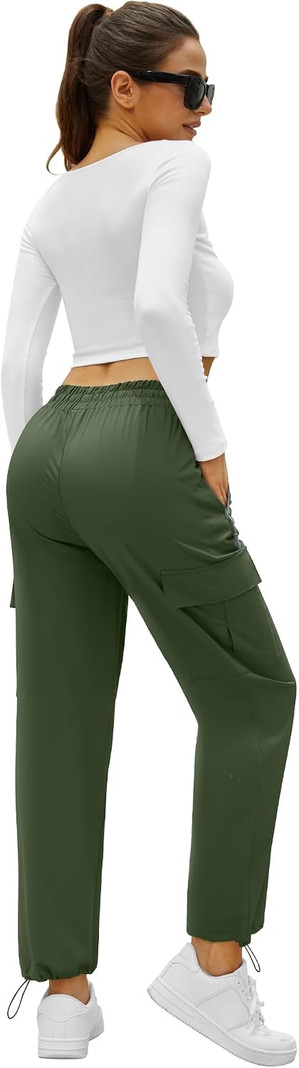 Detalle de Friptspyg Pantalon cargo outdoor femme léger : trekking, randonnée rapide et poches sécurisées