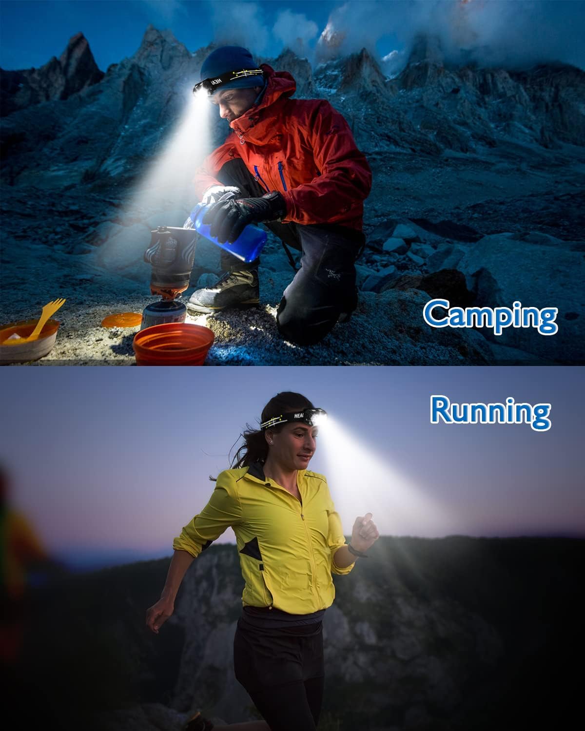 Thumbnail 6 de Eirnvop 9LED-2-Recharge 2-Pack Headlamps, 2000 Lumens, USB-C, 10 Modes