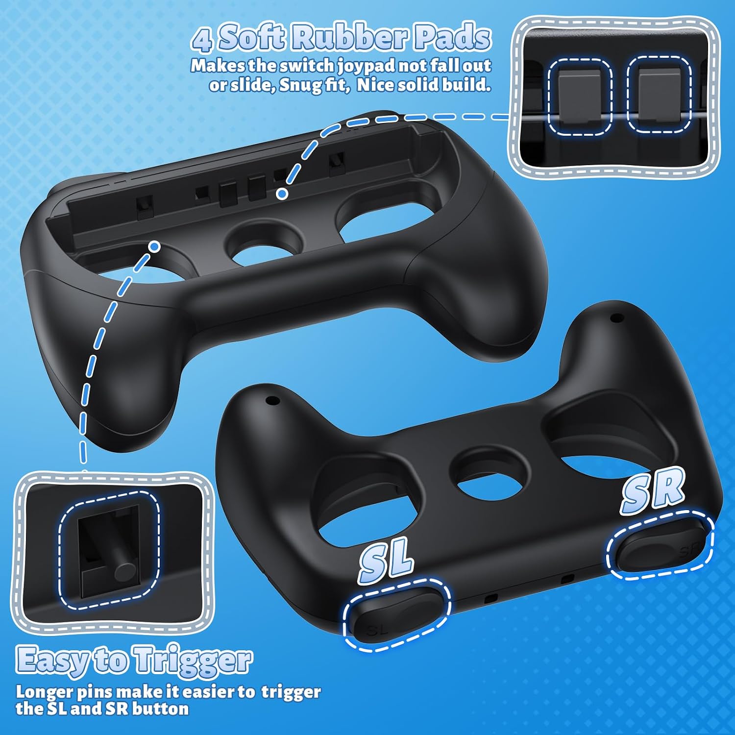 Detalle 2 de FASTSNAIL Switch 2/1 Griffe Controller, 2er Schwarz