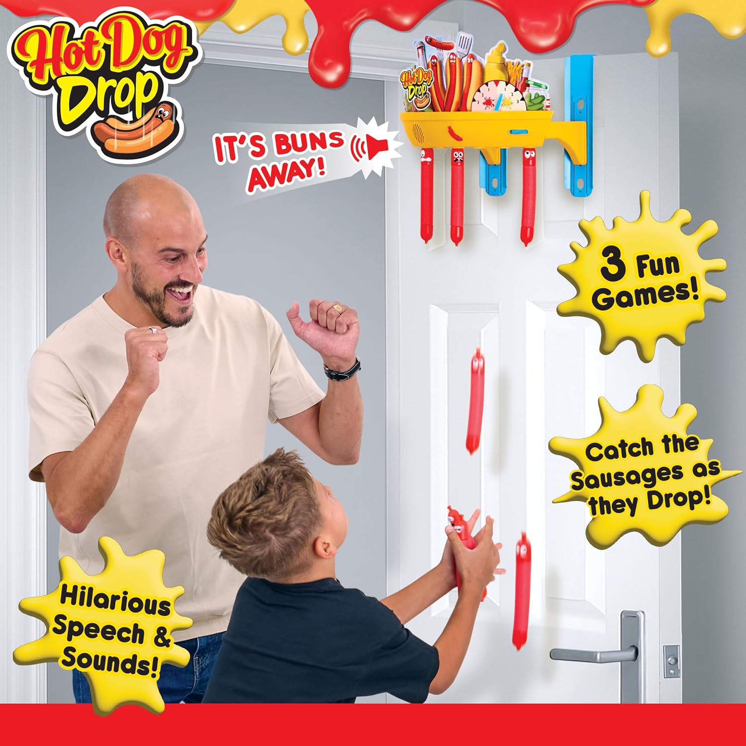 Thumbnail 6 de Hot Dog Drop electronic baton drop reaction game with sound effects (for ages 5+)