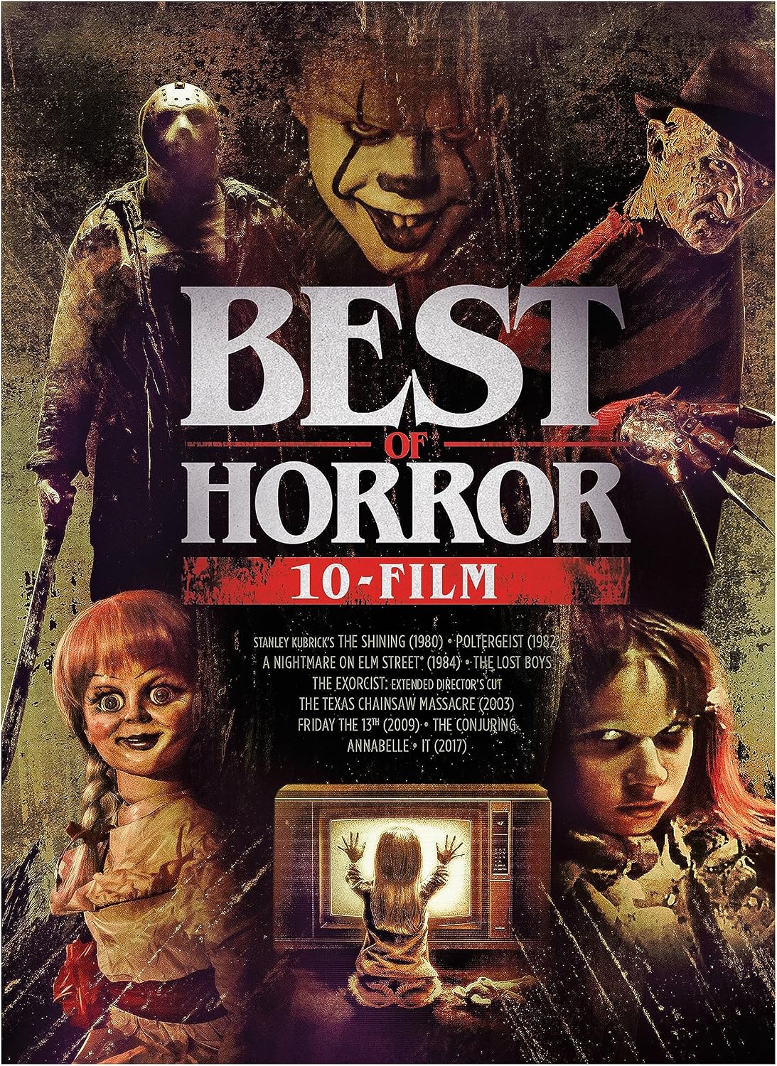 Detalle de Best of Horror 10-Disc DVD Collection, English, 18 Hours 29 Minutes
