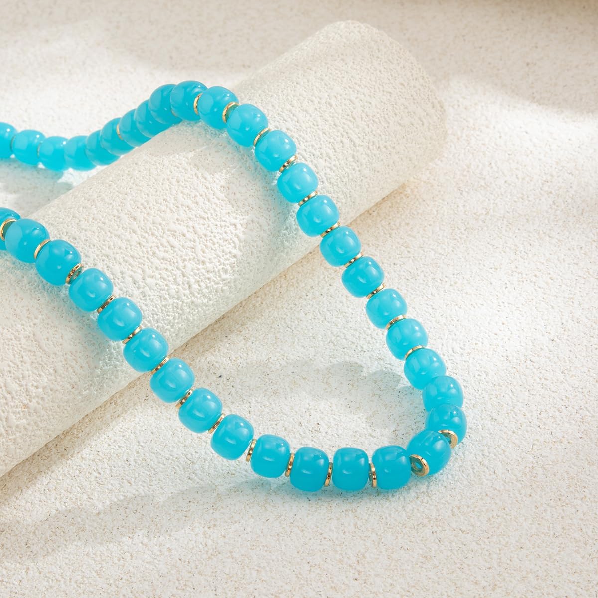 Thumbnail 4 de Impurain Chunky Beaded Necklace with Resin Beads