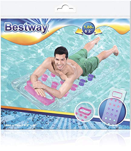 Detalle de Bestway 43040 Materassino da mare Summer Colors 1,77 m x 63 cm x 16 cm