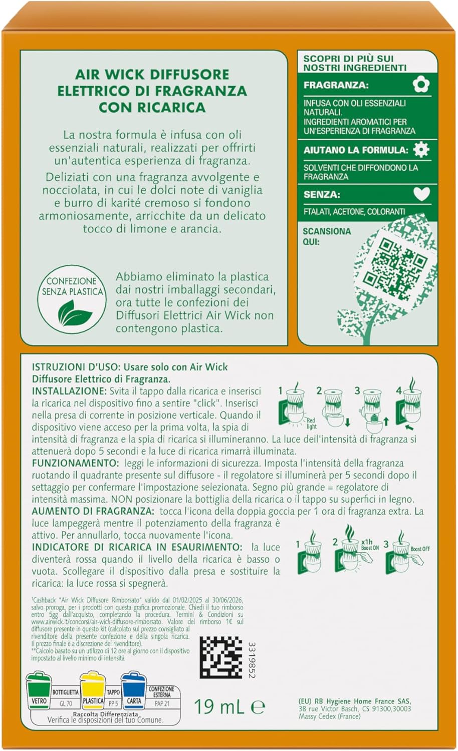 Detalle de Air Wick Diffusore Elettrico Oli Essenziali 120 giorni