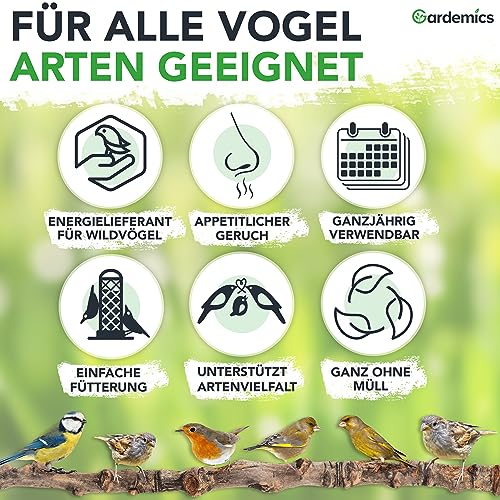 Detalle de Gardemics Wildvogelfutter Ganzjahresfutter 10 kg mit Erdnüssen & Sonnenblumenkernen