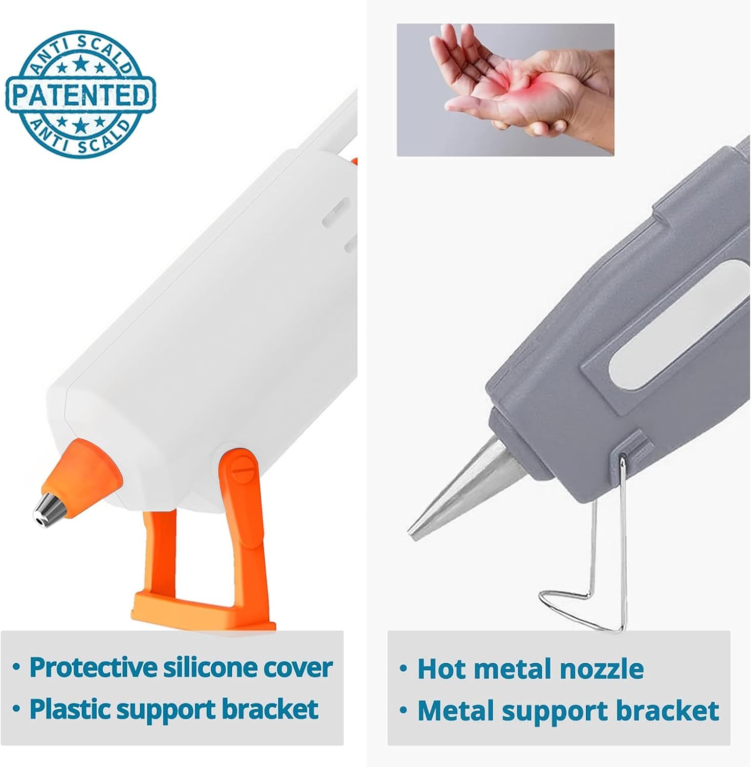 Detalle 2 de Tilswall Hot Glue Gun Kit 50W for Crafting