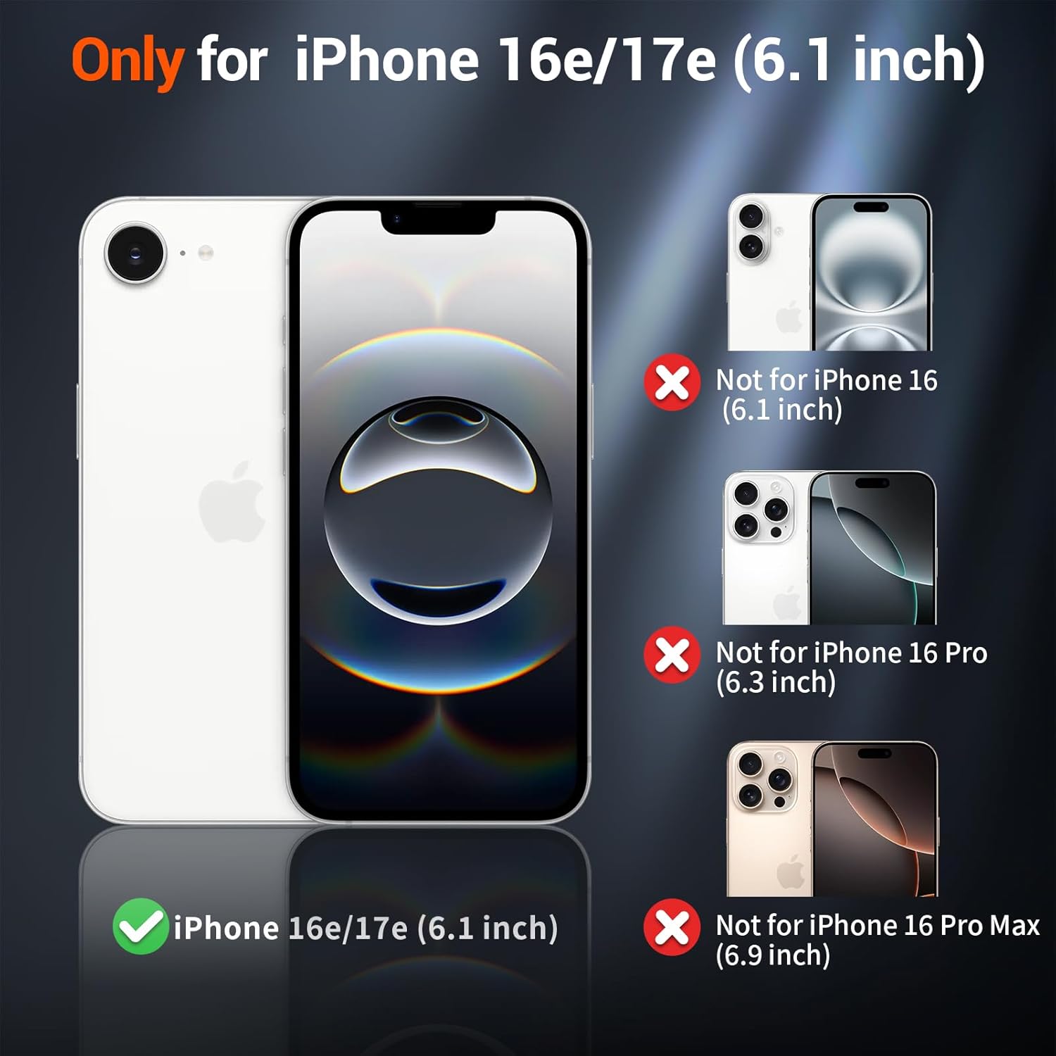 Thumbnail 1 de SUPFINE Magnetic Case for iPhone 17e/16e