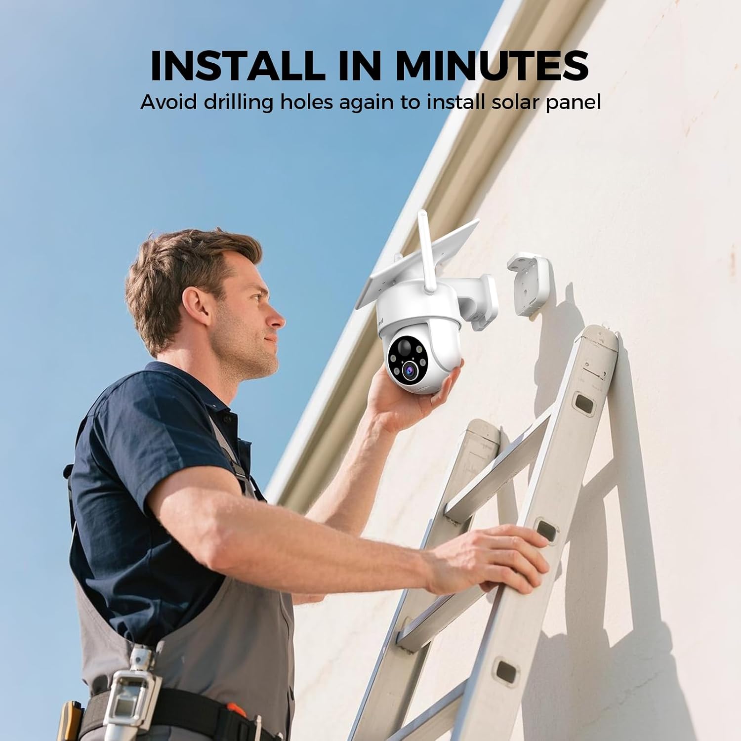 Thumbnail 1 de LITYMOL 2K 360° Wireless Outdoor Security Cameras (Solar, 2-Way Audio, AI Detection)