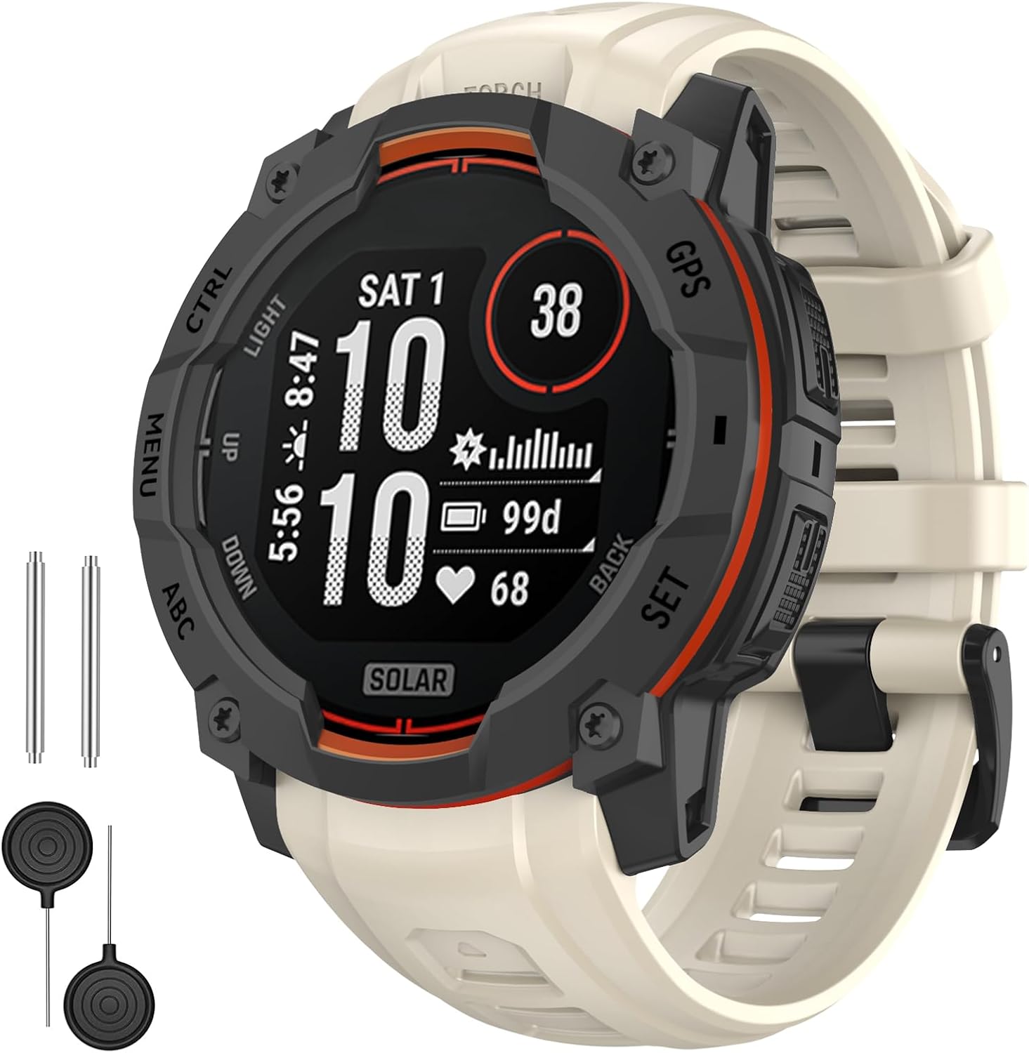 Detalle de Instinct 3 26mm silicone watch strap