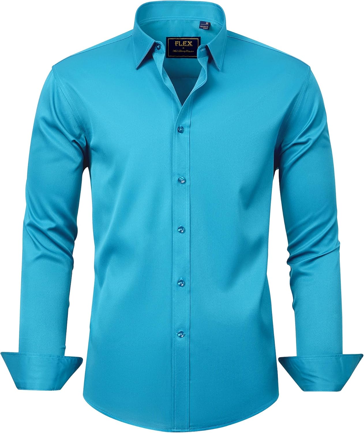 Thumbnail 6 de J.VER Men's Stretch Long Sleeve Dress Shirt (S-6XL) – Non-Iron, Wrinkle-Resistant, Regular Fit