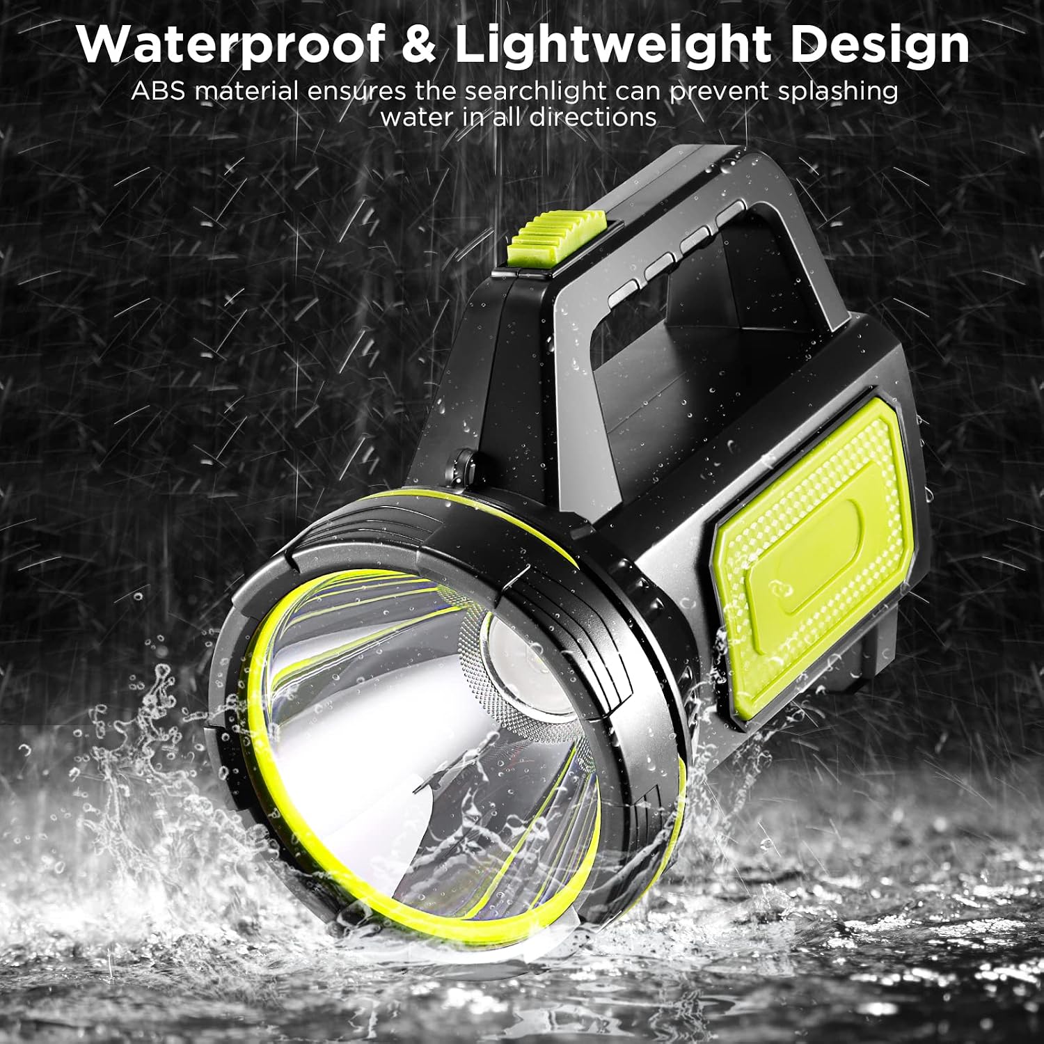 Detalle de Vvciic Flashlight Rechargeable Spotlight 1,000 lm 🔦
