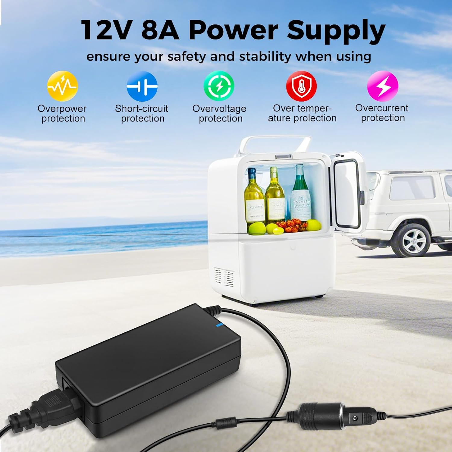 Thumbnail 4 de LightingWill Mains to 12V 8A Adapter for Car Accessories 🔌