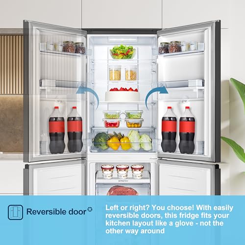 Thumbnail 11 de Fridgemaster MC55251DEB 55cm Freestanding 256L Fridge Freezer with Water Dispenser (Non-Plumbed) – Frost Free, LED Lighting, E Rated