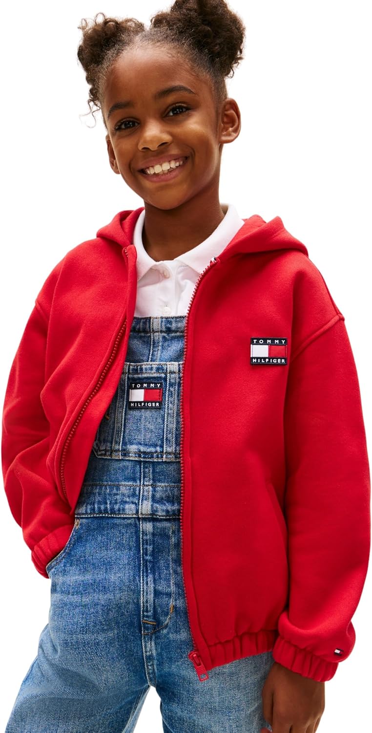 Detalle 2 de Tommy Hilfiger Sweat à Capuche zippé Mixte — authenticité et confort durable