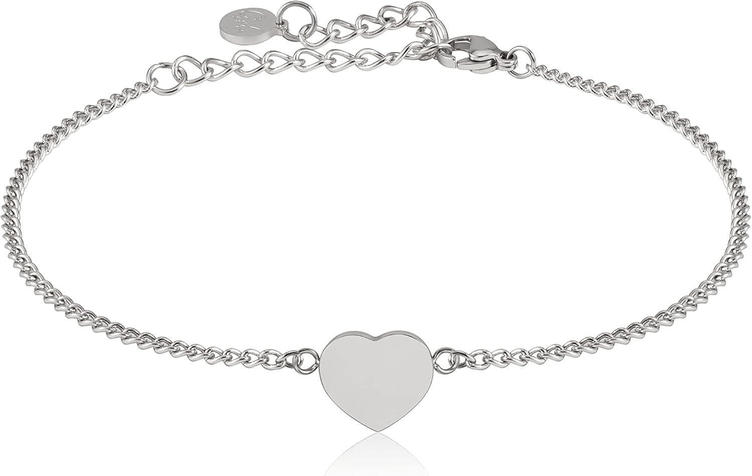 Detalle de GD GOOD.designs Armband Herz für Damen – Freundschaftsarmband mit Herzchen, verstellbar