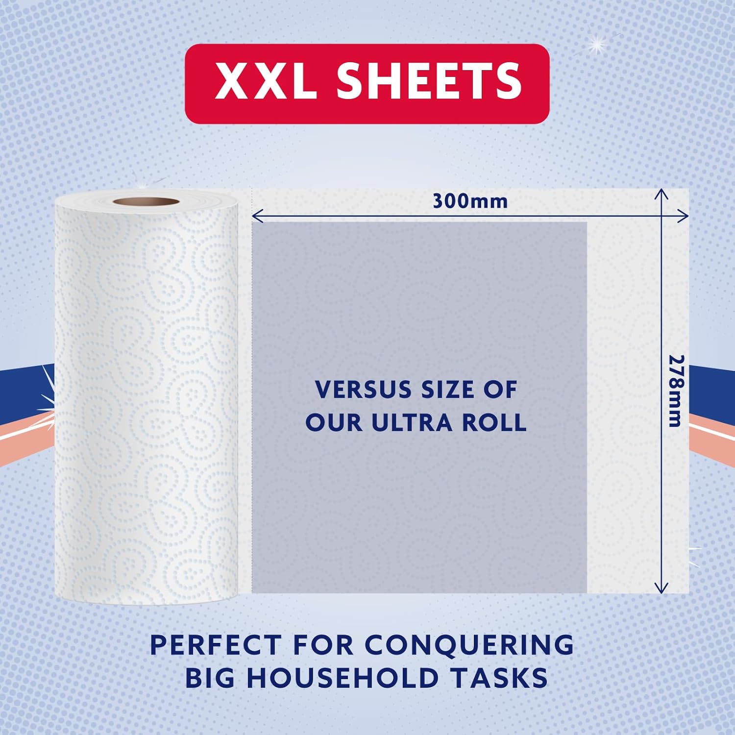 Thumbnail 3 de by Amazon Multipurpose Kitchen Roll, 3-Ply, XXL – 12 Rolls (100 sheets each) | FSC Certified, UK